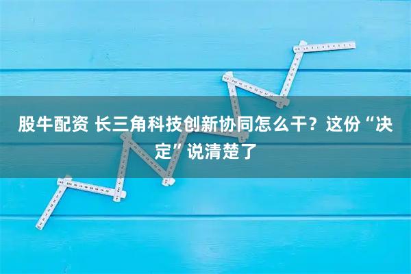 股牛配资 长三角科技创新协同怎么干？这份“决定”说清楚了