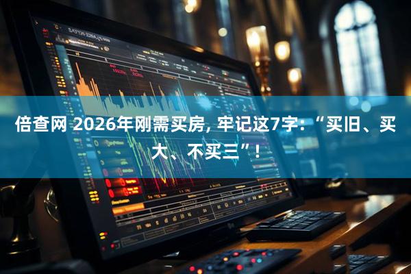 倍查网 2026年刚需买房, 牢记这7字: “买旧、买大、不买三”!